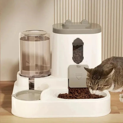Dog & Cat Automatic Feeder & Waterer Set: Gravity Design, Leak-Proof, Spill-Proof, Anti-Slip, Easy to Clean, Built-In Food Bowl - ShoreCo.Shop