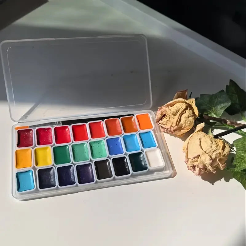 The 24-color traditional Chinese painting pigments for Nail art or beginners in ink wash painting and landscape painting    Home Decor Supply | Online Retail | ShoreShopper.com