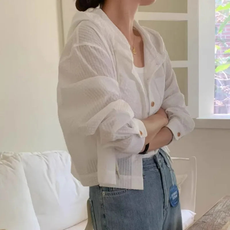 Women Shirt Summer Fashion Sunshade Long Sleeve Casual    Your Coastal Marketplace | Shoreshopper.com