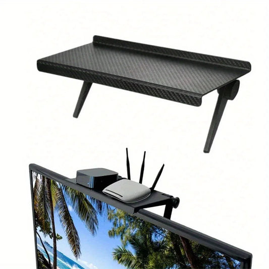 Computer TV Screen Shelf No Punching Router Set-top Box Shelf Desk Storage Rack    Home Decor Supply | Online Retail | ShoreShopper.com