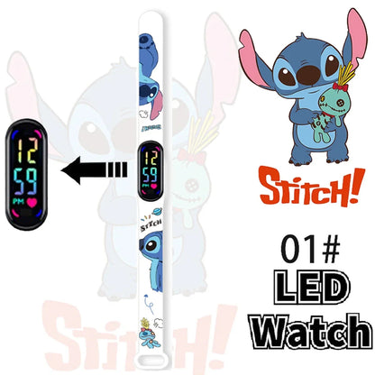 Disney Stitch Digital Kids' Watches Anime Figures LED Luminous Watch Touch Waterproof Electronic Sports Watch Kids Birthday Gift    Home Decor Supply | Online Retail | ShoreShopper.com