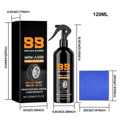 Tire Cleaner and Shine 120ml Mild Tire Protectant for Car Long-Lasting Tire Maintenance Supplies with Cloth for Car Vehicle - ShoreCo.Shop