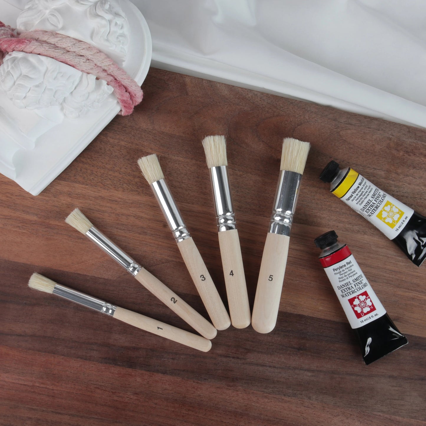 SeamiArt 5Pcs Bristle Paint Brushes Round Head Gouache Watercolor Oil Acrylic Painting Tools Brush Tip Pen for Art Supplies    Home Decor Supply | Online Retail | ShoreShopper.com