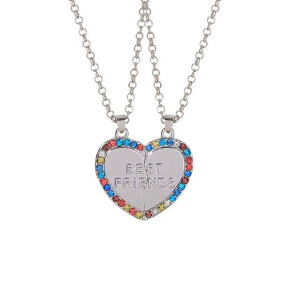 Best Friends Necklace Together forever Never Apart Maybe In Distance But Never In Heart Pendant Choker For Bestie Friendship