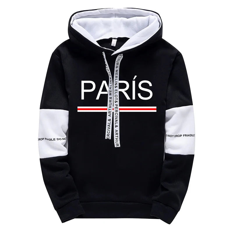 Paris Fashion Hoodies for Men High Quality Hooded Long Sleeve Sweatshirts All Season Daily Casual Sports Pullover Men's Clothes    Home Decor Supply | Online Retail | ShoreShopper.com
