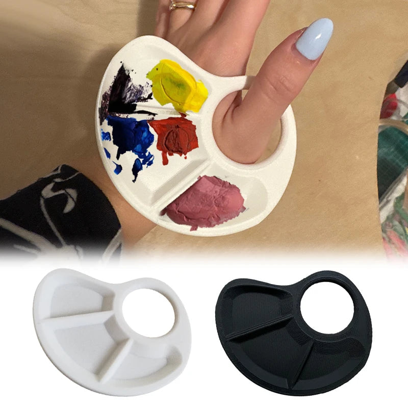 Ergonomic Thumb Palette Petite Paint Palette Smooth Surface for Artists Outdoor Painting Home Crafts School Art Classes    Home Decor Supply | Online Retail | ShoreShopper.com