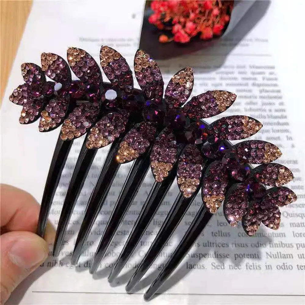 Headwear Elegant For Girls Ponytail Holder Flower Leaves Women Hair Comb Hair Claws Korean Barrettes Hair Clips    Your Coastal Marketplace | Shoreshopper.com