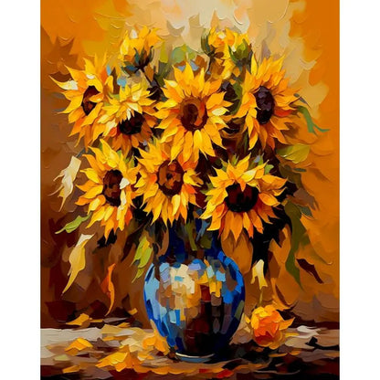 GATYZTORY Paint By Number yellow Flower Landscape Oil Painting On Canvas Floral Handmade Modern Diy Unique Gift    Home Decor Supply | Online Retail | ShoreShopper.com