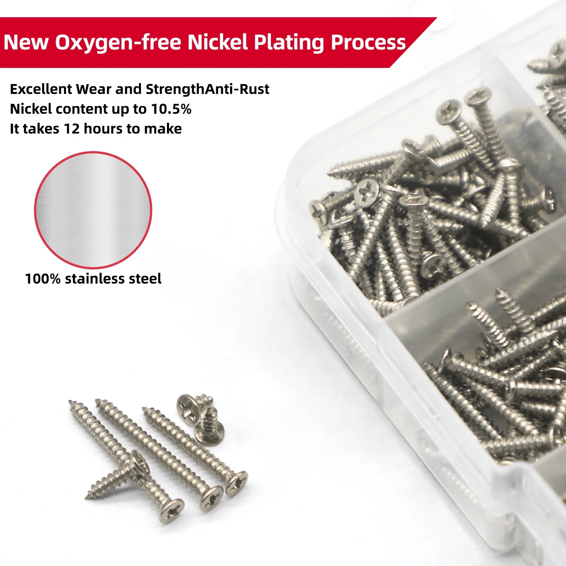 800pcs M2 Self Tapping Screw Assortment Kit Tapping Screw Assortment Kit Lock Nut Wood Thread Nail Screw Sets Self Lock Nut Wood    Home Decor Supply | Online Retail | ShoreShopper.com