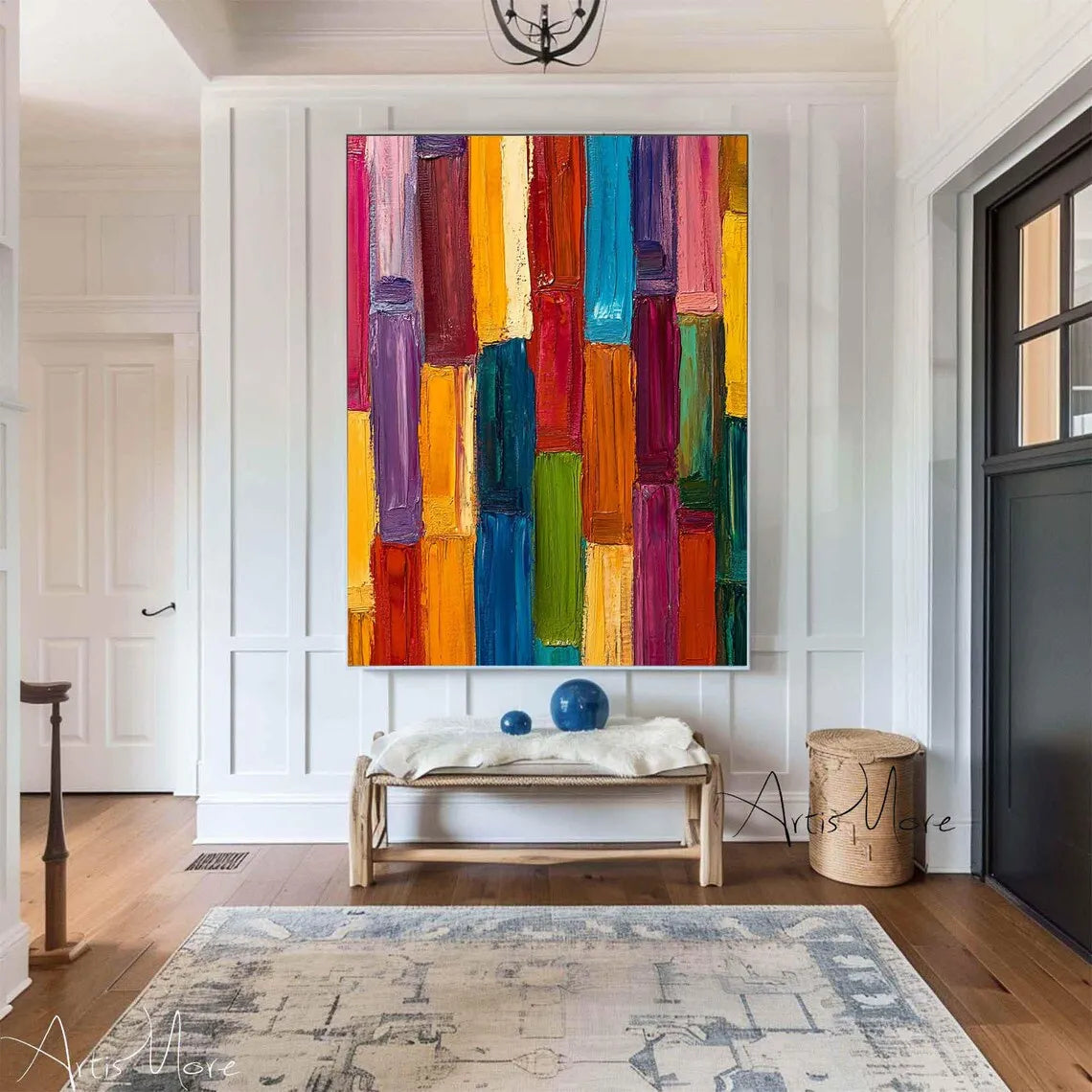 Texture Handmade Painting on Canvas Abstract Colorful Modern Minimalism Wall Art Decor Large    Home Decor Supply | Online Retail | ShoreShopper.com