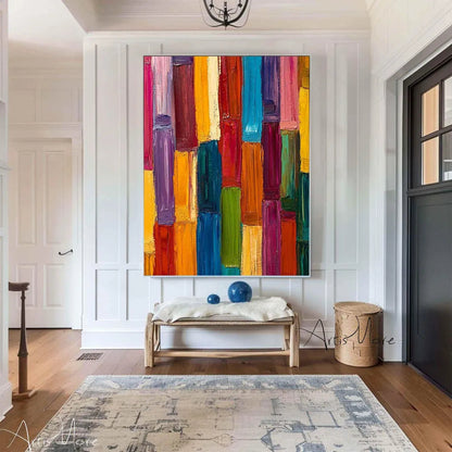 Texture Handmade Painting on Canvas Abstract Colorful Modern Minimalism Wall Art Decor Large    Home Decor Supply | Online Retail | ShoreShopper.com