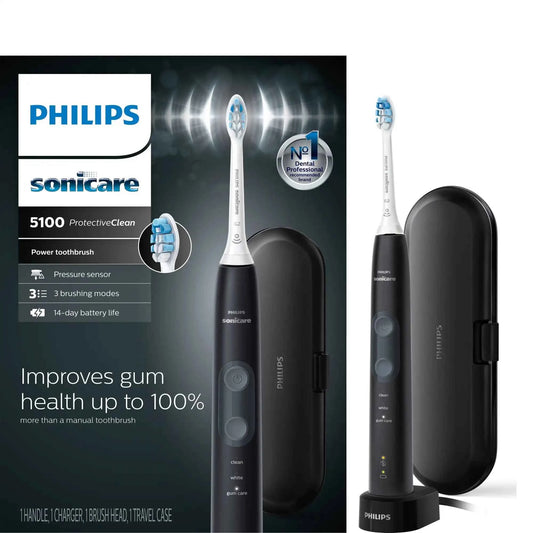 Philips Sonicare ProtectiveClean 5100 Rechargeable 3 Mode Electric Toothbrush w/ Pressure Sensor