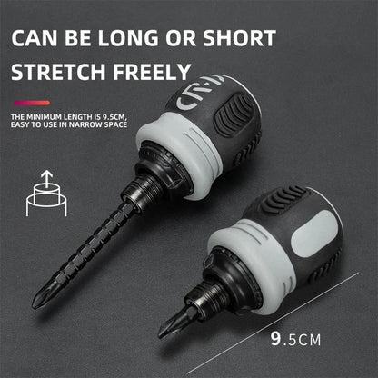 Mini Ratchet Precision Screwdriver Magnetic 13 In 1 Telescopic Labor-Saving Hand Tool Phillips Slotted Dual-purpose Head    Home Decor Supply | Online Retail | ShoreShopper.com