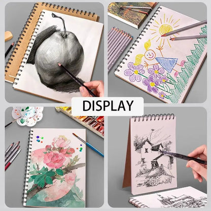 High Quality Kraft Paper Art Sketchbook A4/8K/16K/32K/A3 Flip-up Drawing Notepad 30Sheets/60Pages Spiral Notebook Art Supplies    Home Decor Supply | Online Retail | ShoreShopper.com