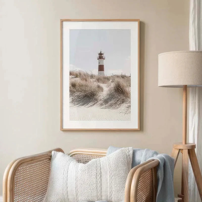Tropical Blue Sea White Sand Beach Conch Lighthouse Wall Art Home Decoration Nordic Posters And Prints Canvas Painting Picture    Your Coastal Marketplace | Shoreshopper.com