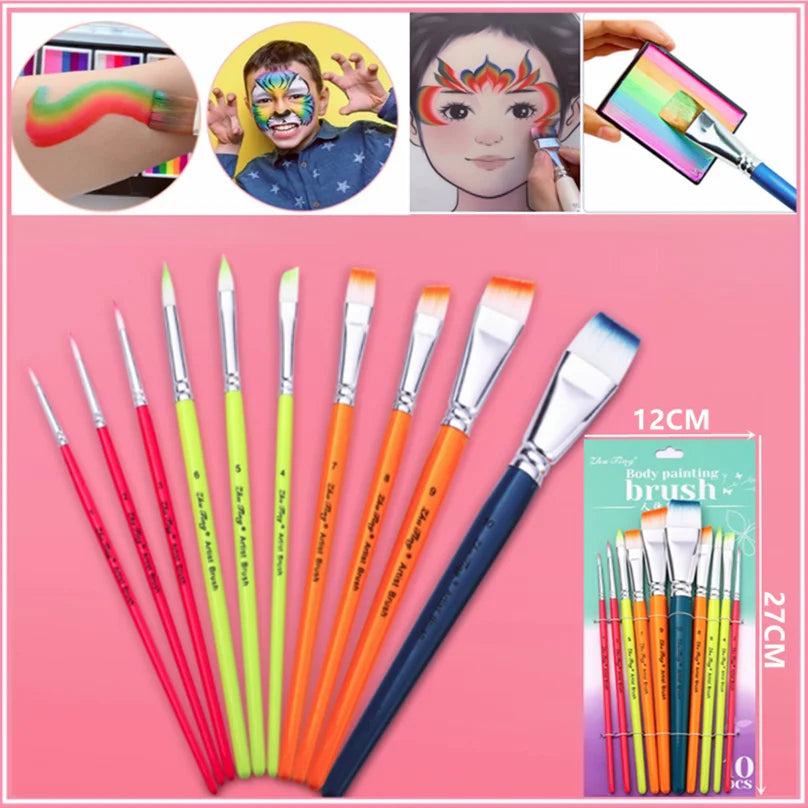 10pcs Multifunctional Art Painting Brushes Set Artist Art Painting Hook Line Watercolor Gouache Oil Painting Brush Art Supplies    Home Decor Supply | Online Retail | ShoreShopper.com
