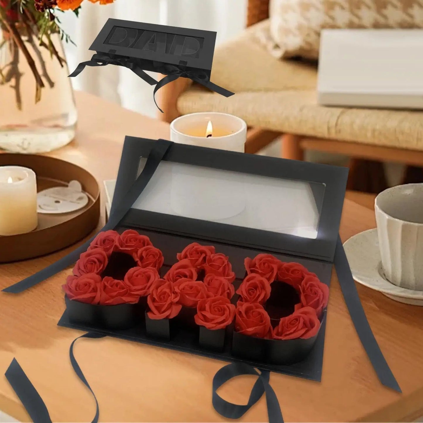 Dad Empty Flower Box Father's Day Premium Lightweight Fashion Fillable Souvenir Gift Box for Celebrations DIY Present Decor    Your Coastal Marketplace | Shoreshopper.com