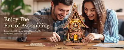 Robotime ROKR Cuckoo Clock Mechanical 3D Wooden Puzzle Christmas Cuckoo Clock Building Kit Holiday DIY Project for Teens Adults    Home Decor Supply | Online Retail | ShoreShopper.com