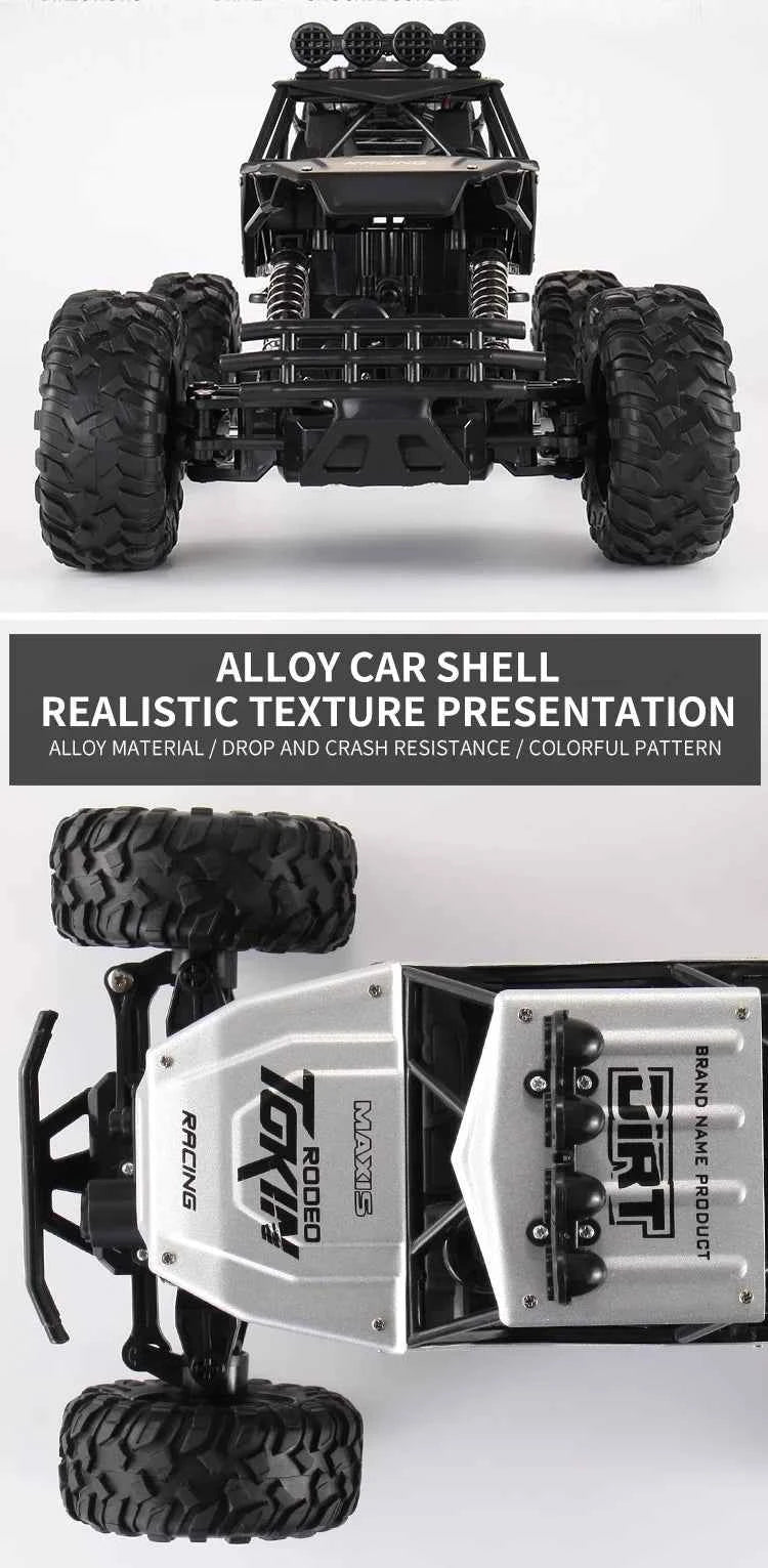 RC Off road Truck 1:12/16 4WD RTR Durable Beginner All Terrain RC Cars High Speed 20Km/h Remote Control Monster Truck Gifts Toys