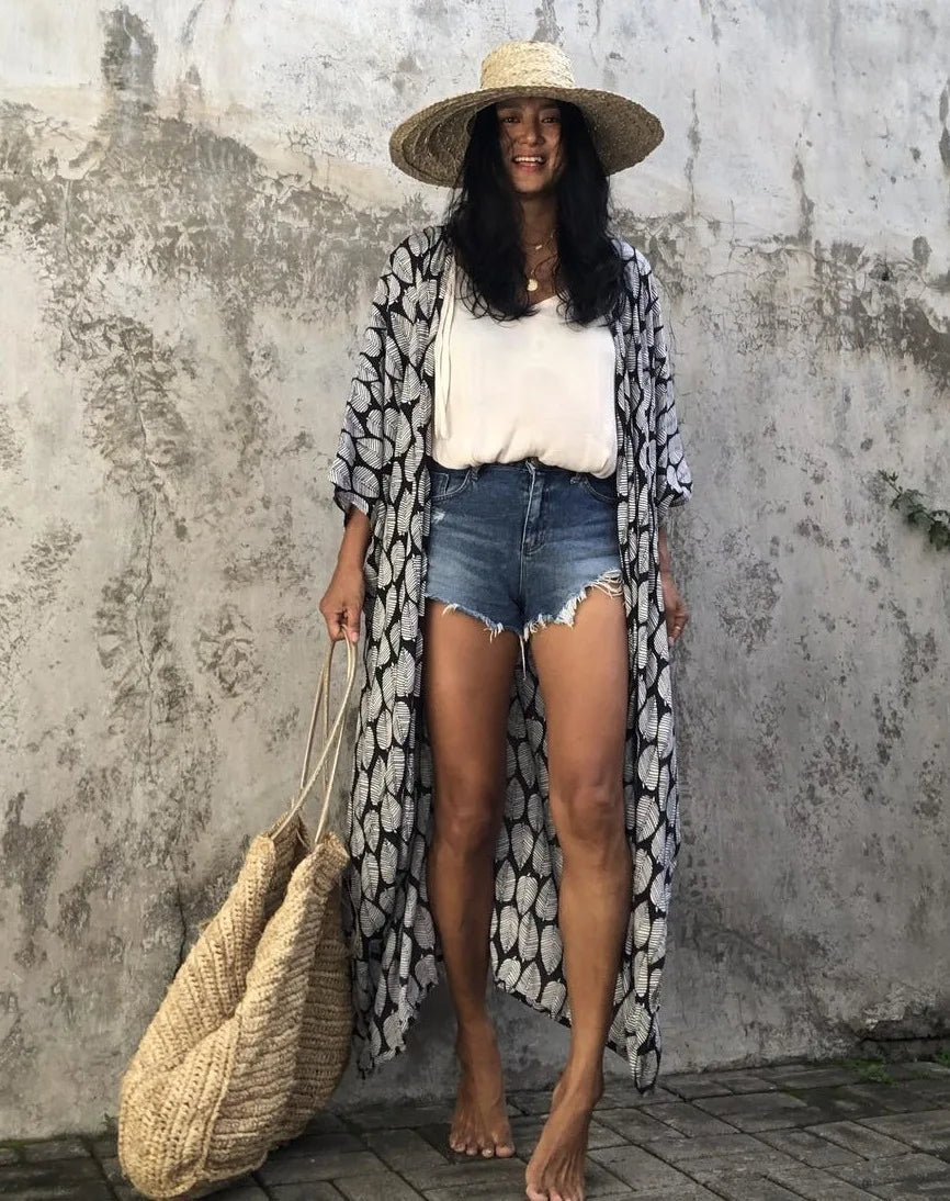 Beach Dress Tunic Cover up Embroidery Kaftan Saida de Praia Women Bikini Cover-up Pareo Sarong Beachwear    Your Coastal Marketplace | Shoreshopper.com