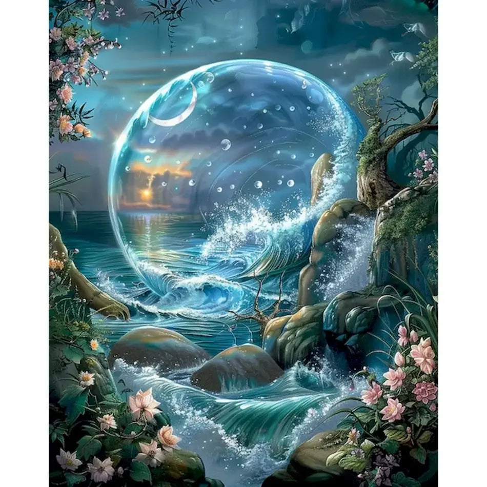 DIY Paint by Numbers Kit for Adults - Natural Scenery & Botanical Canvas Art    Home Decor Supply | Online Retail | ShoreShopper.com