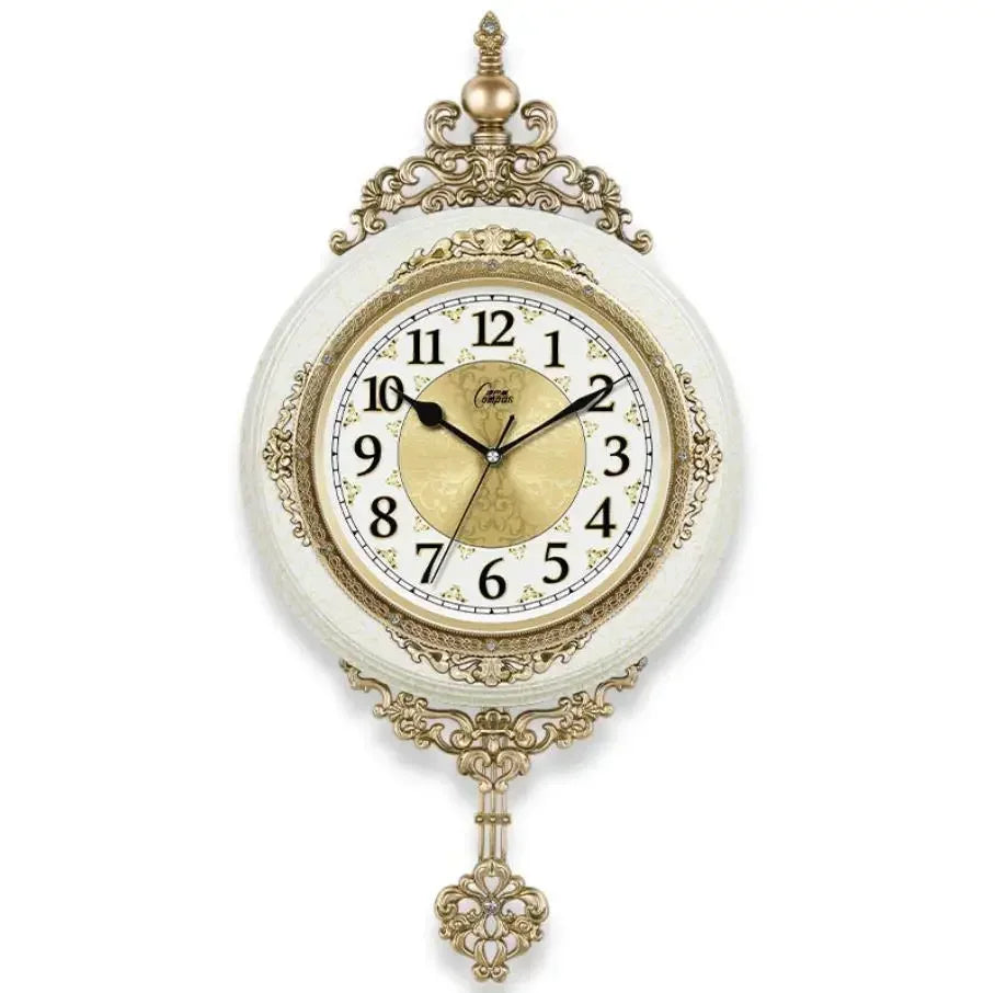 Retro European Style Wall Clock Watch Living Room Mute Pendulum Clock Elegant Taste Family Gift Art Decoration    Home Decor Supply | Online Retail | ShoreShopper.com