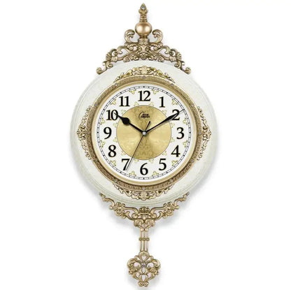 Retro European Style Wall Clock Watch Living Room Mute Pendulum Clock Elegant Taste Family Gift Art Decoration    Home Decor Supply | Online Retail | ShoreShopper.com