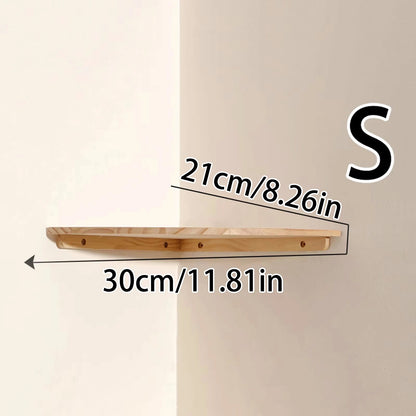 Scalloped Corner Shelves Floating Wall Shelf Storage Rack Wooden Wall Decor Bedroom Living Room Kitchen  Home Decorations Ledge    Home Decor Supply | Online Retail | ShoreShopper.com