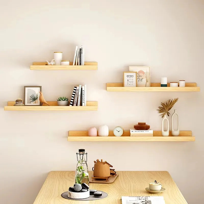 Wooden Floating Shelf Wall Mounted U-shaped Shelf Display Stand For Living Room Bathroom Kitchen Organizer Storage Rack    Home Decor Supply | Online Retail | ShoreShopper.com