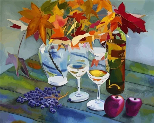HUACAN Paint By Number Fruit Flower DIY Drawing Canvas Handpainted Pictures By Number Still Life Home Decoration    Home Decor Supply | Online Retail | ShoreShopper.com