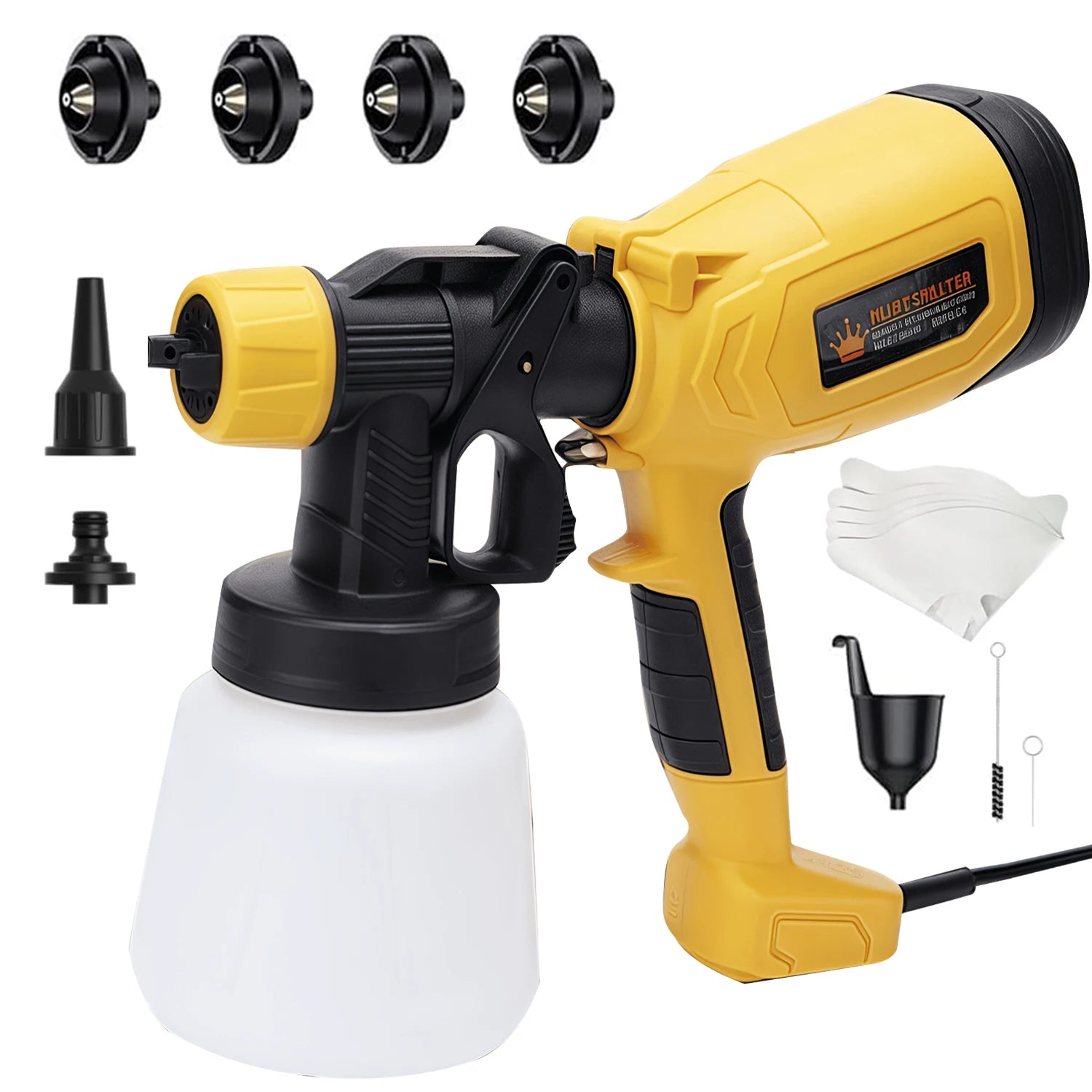 1000ML Electric Spray Gun Cordless Paint Sprayer Auto Furniture Steel Coating Airbrush Compatible For 21V Battery    Home Decor Supply | Online Retail | ShoreShopper.com