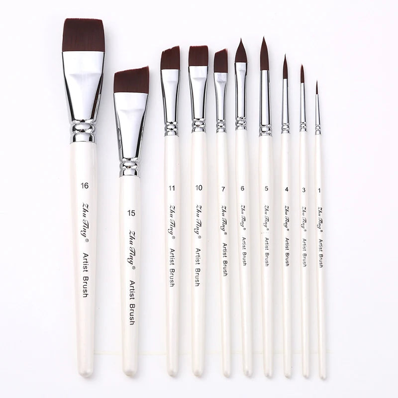 Body Pinting Face Body Art Paint Multifunctional Professional Paint Brushes Set Wooden Handle Nylon Brush Oil Painting Brushes    Home Decor Supply | Online Retail | ShoreShopper.com