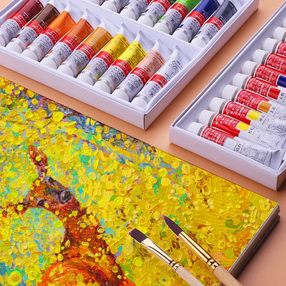 Winsor & Newton 12/18/24 Colors Professional Color Oil Paints 12ml Tube Painting Pigments With Brush And Palette Art Supplies    Home Decor Supply | Online Retail | ShoreShopper.com