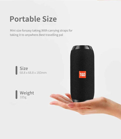 Bluetooth Speaker T&G TG117 Portable TWS Sound Box Waterproof Loudspeaker Outdoor Stereo Surround Speakers Support TF FM Radio