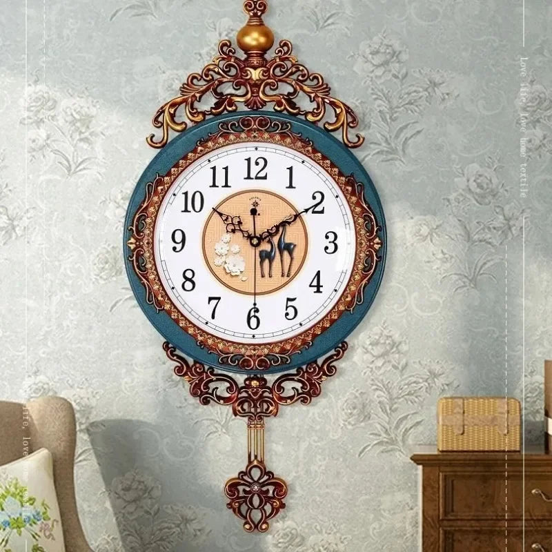 Large Luxury Gold Wall Clock Living Room Silent Creative Swing Wall watches Bedroom Quartz Clocks Wall Home Decor    Home Decor Supply | Online Retail | ShoreShopper.com