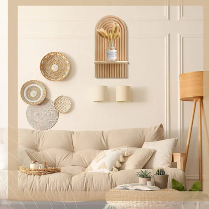 Boho Wooden Shelves for Wall Decorative Book Floating Wall Shelf for Living Room Bathroom Bedroom Classroom Office Nursery Home    Home Decor Supply | Online Retail | ShoreShopper.com