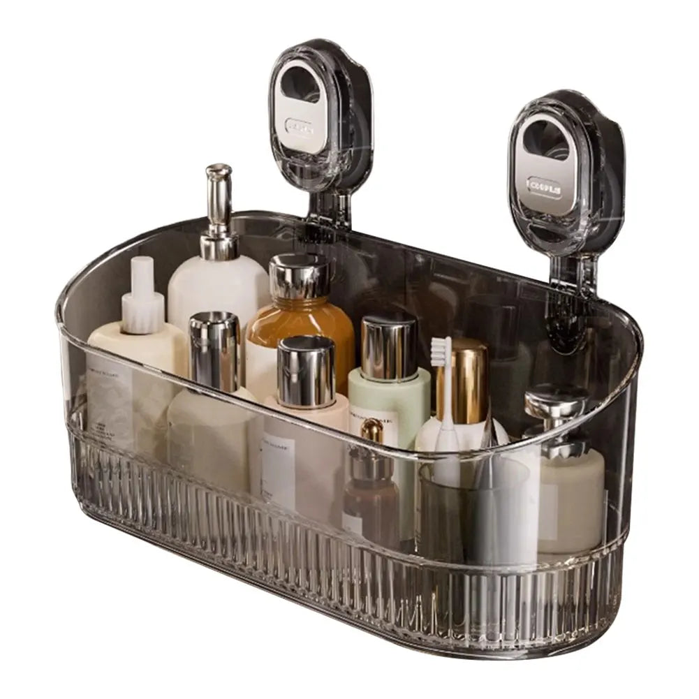 Hanging Shower Shelf Suction Storage Box Large Capacity & Strong Load-Bearing Removable Shower Basket Suction Cup for Bathroom    Home Decor Supply | Online Retail | ShoreShopper.com