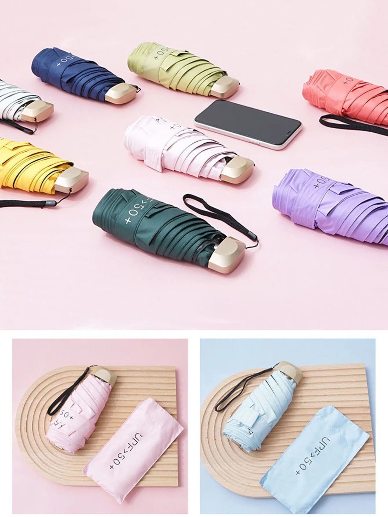 Outdoor Mini Sun Umbrella UV Protection Ultralight Folding Five-fold Umbrella Sunshade Umbrella    Your Coastal Marketplace | Shoreshopper.com