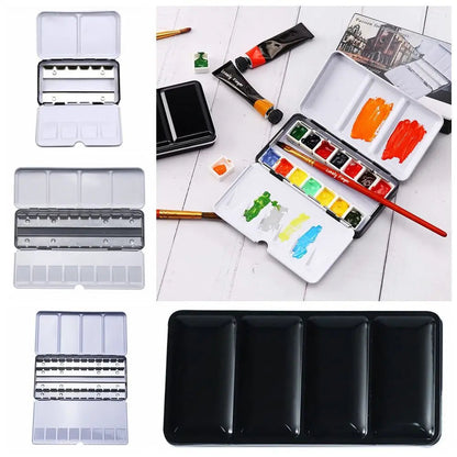 Art Supplies Creative Empty Paint Palette Watercolor Storage Case Pigment Box Grids Slots Painting Tools Drawing Supplies    Home Decor Supply | Online Retail | ShoreShopper.com