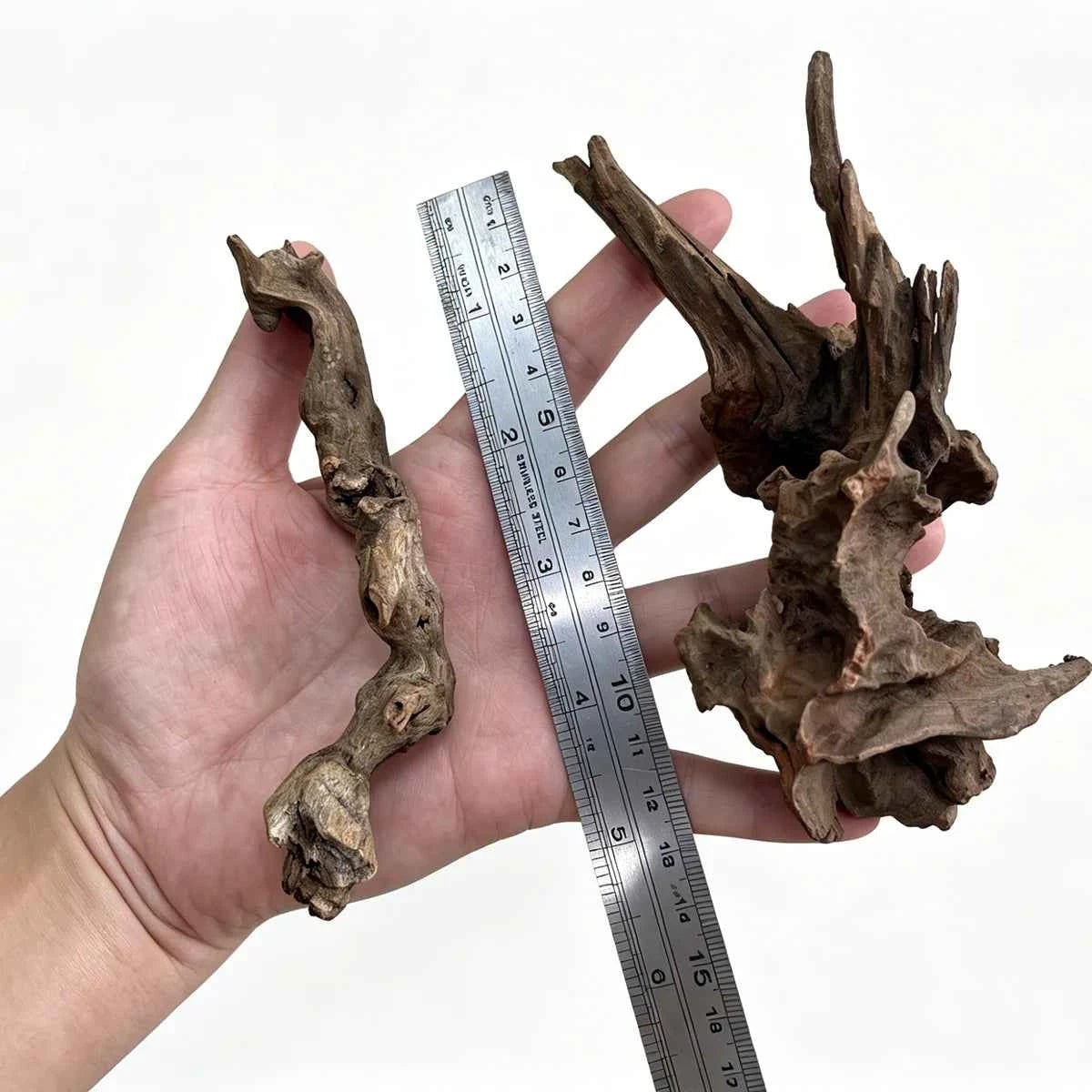 10-15CM Natural Driftwood Aquarium Decor - Premium Wood Fish Tank Ornament, Authentic Wooden Landscape for Aquatic Environments