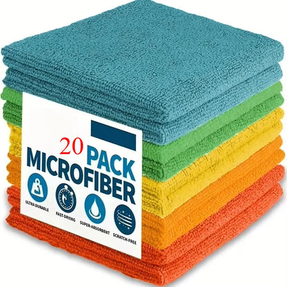 5/10/20pcs Kitchen Towel, Ultra-fine Fiber Light Gray Cleaning Cloth Set, Absorbent, Soft And Stain-removing Cloth    Home Decor Supply | Online Retail | ShoreShopper.com