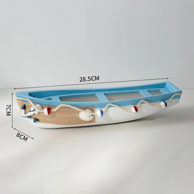 Mediterranean Wooden Boat Ornament Crafts Children's Room Office Home Decoration Wooden Sea Theme Home Decor    Your Coastal Marketplace | Shoreshopper.com