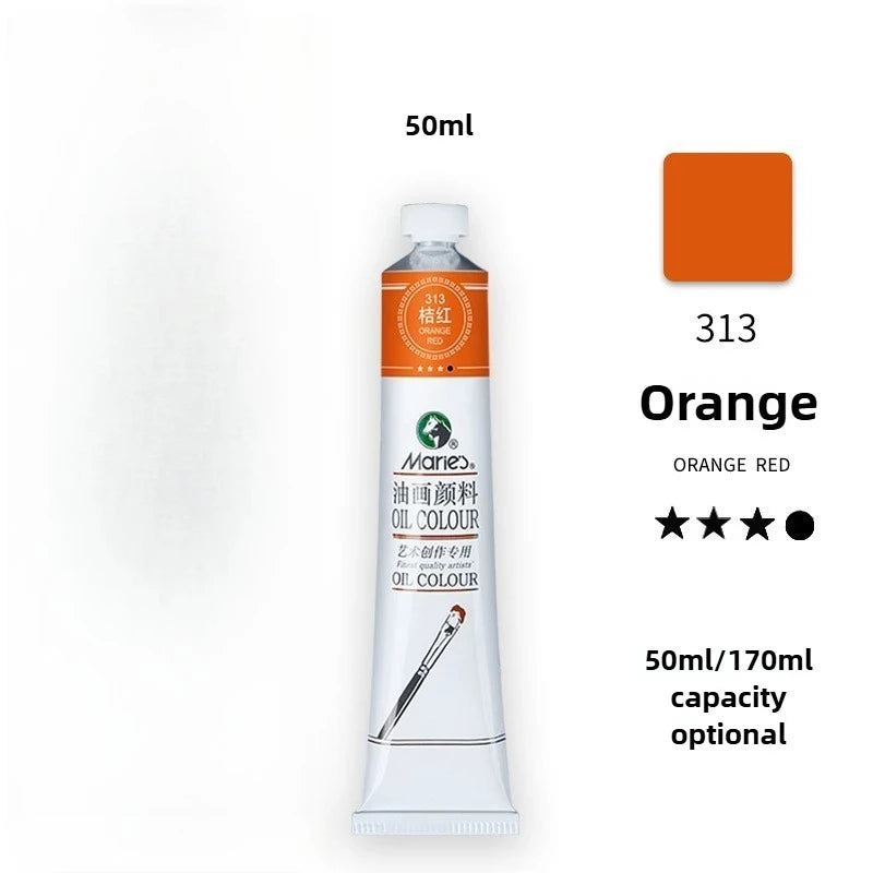 Maries Oil Paint 50ML Oil Painting Art Creation Pigment Large Oil Paint Paint Single Commonly Used 24 Colors    Home Decor Supply | Online Retail | ShoreShopper.com