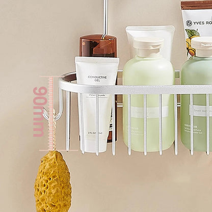 Aluminium Bathroom Shelf Without Drilling Shower Shelf Shelves Shampoo Holder Basket Storage Organizer Bathroom Accessories    Home Decor Supply | Online Retail | ShoreShopper.com
