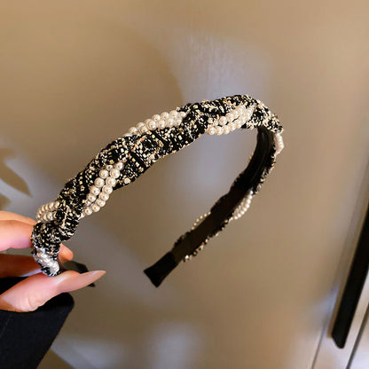 Pearl Wrapped Headwear for Women Texture Retro Headbands Temperament Fashion Luxury Designer Hair Accessories 2023 New In    Your Coastal Marketplace | Shoreshopper.com