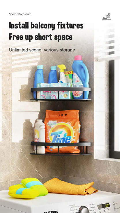 Bathroom Shelves Wall Mounted Non perforated Bathroom Shelf Shower  Storage Shelf  Kitchen Organizer  Bathroom Corner Shelf    Home Decor Supply | Online Retail | ShoreShopper.com