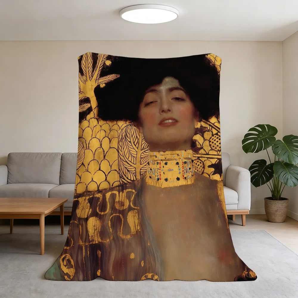 Blanket Super Warm Comfortable Plush Throw K-Klimt Blanket G-Gustav Kiss Child Home Sofa Bedroom The Gift    Your Coastal Marketplace | Shoreshopper.com
