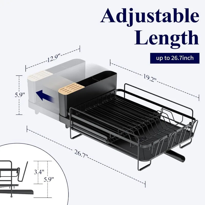 Dish Rack, Multifunctional Dish Rack for Kitchen Counter, Anti-Rust Drying Dish Rack    Home Decor Supply | Online Retail | ShoreShopper.com