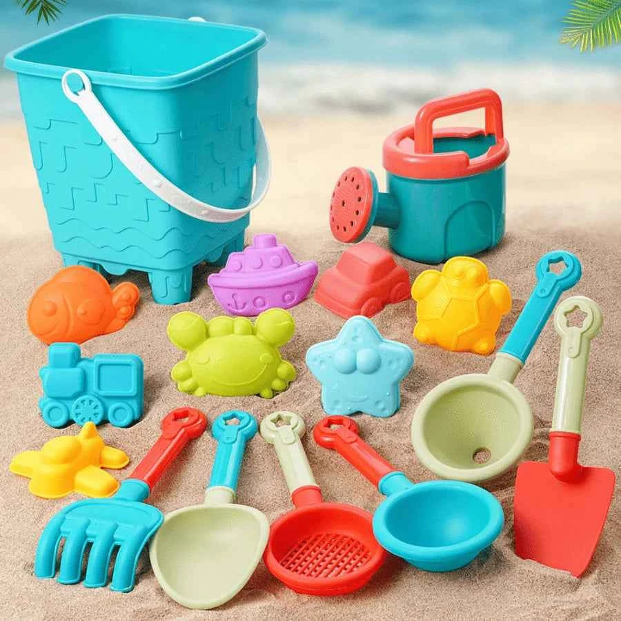 Children's beach toy set, summer toys, beach play, sand playing, digging tools, shovels, the perfect summer gift for children