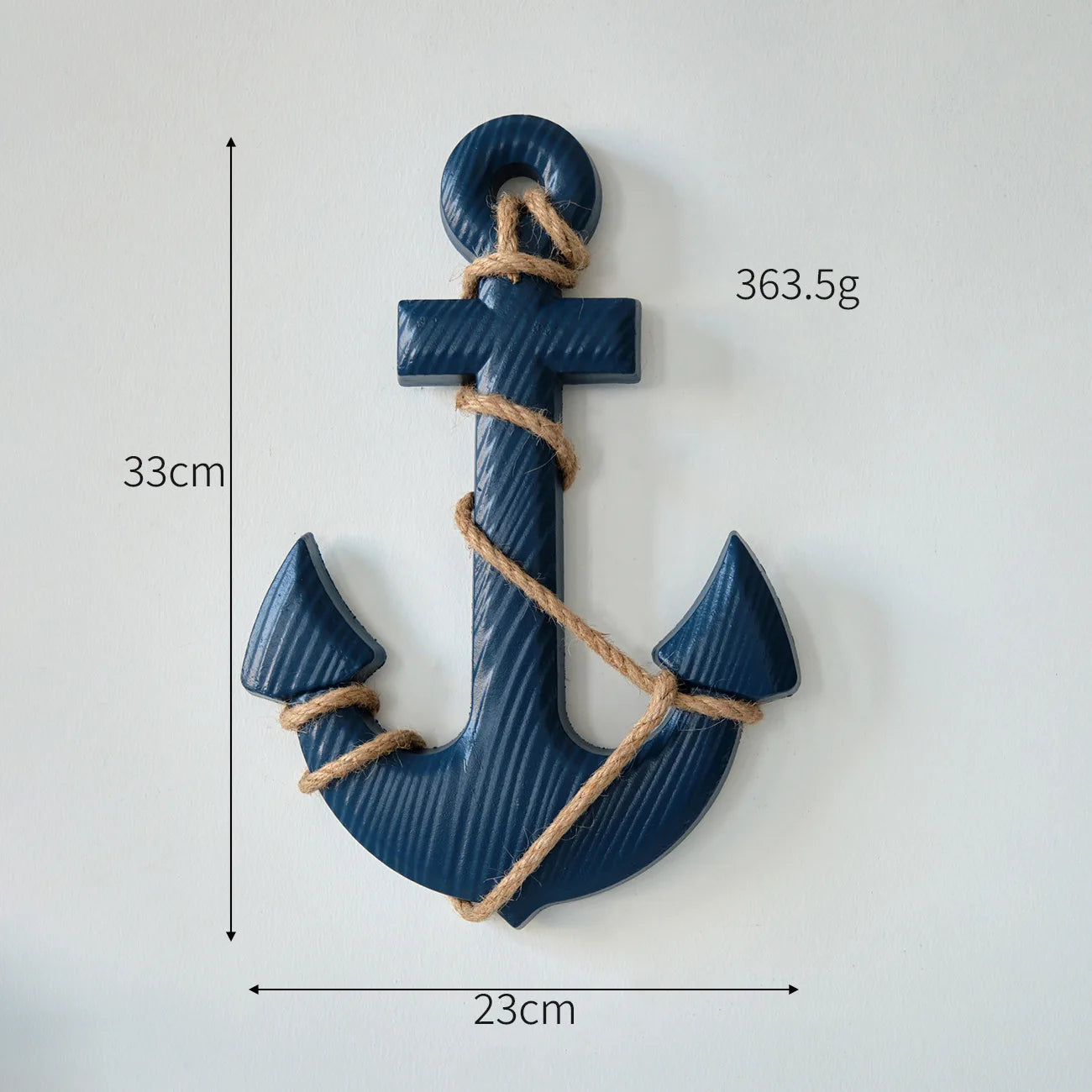 Mediterranean Style Wooden Ship Anchor Decorative Hanging Piece - Ocean Theme Room Wall Decor Photo Wall Accessories    Your Coastal Marketplace | Shoreshopper.com